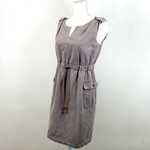 COQUILLE ANTHROPOLOGIE Brown‎ Dress Size XS Drawstring Paper Bag Sleeveless
